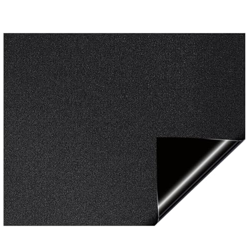 Fenster Privatsphäre Film, 18x118 Zoll statische Klingel UV Wärme Blockierende Blackout-Fenster-Tönung, Nicht klebende abnehmbare gefrostete Privatsphäre für das Badezimmer-Home Office von KDAMGOQE