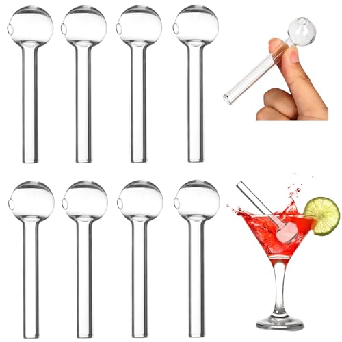 Glashalmstrohe mit Hohlkugel Ende 8pcs 4 "Transparente Kurze wiederverwendbare halmstrohe für Cocktail, Milkshake, Kaffee, Saft Glashalmstrohe mit Hohlkugel Ende 8pcs 4 "Transparente Kurze wiederverwendbare halmstrohe für Cocktail, Milkshake, Kaffee, Saft von KDAMGOQE