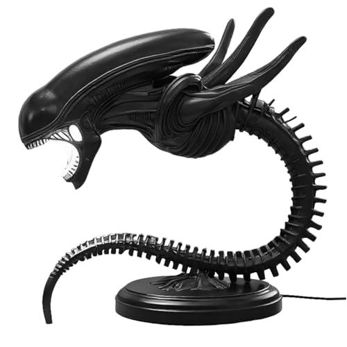KDAMGOQE Alien Lampe coole realistische Harzstatue Alien Lichter 3D Chargeable Schreibtischlampe mit Kabel von KDAMGOQE