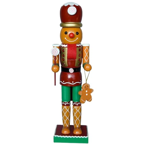 KDAMGOQE Nussknacker Nussknacker Weihnachtsdekoration 14 Zoll Holz Nussknacker Figur von KDAMGOQE