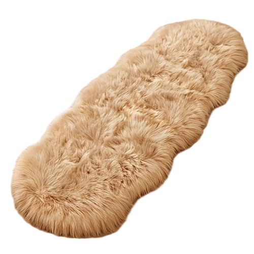 KDAMGOQE Shaggy Teppich, Flauschiger Teppich unregelmäßig 24x71 Nicht-Shedding-Shaggy mit Nicht rutschem Boden weicher und bequemer Flauschiger für Bett, Wohnzimmer, Schlafzimmer von KDAMGOQE