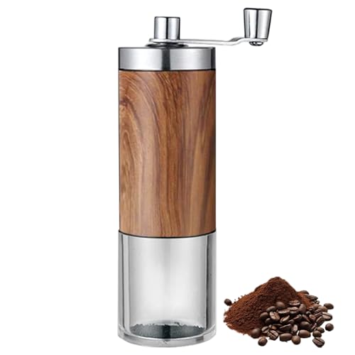 Manuelles Kaffeemühle tragbare Kaffeemühle Handbuch mit faltbarem Griff zum reibungslosen Mahlen für Zuhause, Büro oder Camping von KDAMGOQE