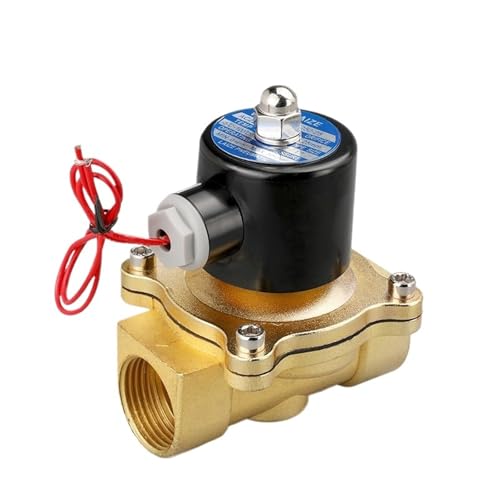 1/4''3/8''1/2''3/4" 1" 2" Brass Electric Solenoid Valve DC12V DC24V AC220V 110V Normally Closed Solenoid Valve For Water Oil Air(Blue,AC220V) von KDCYFEZYI