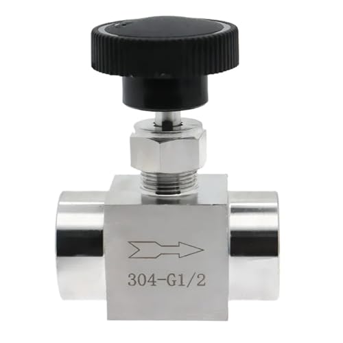 1/4" DN8 /1/2" DN15 Female Thread Flow Regulating Needle Valve For Home Brewing Distillation,Direct Type Globe Valve SS304(DN8) von KDCYFEZYI