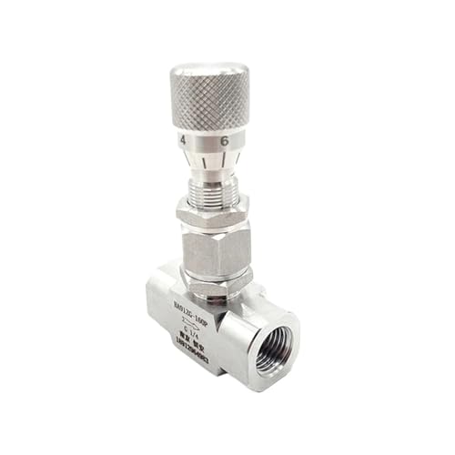 1/8"-1/2" BSPT BSPP NPT Female-Fem Straight Elbow 90 Degree 304 316 Stainless Steel Flow Micro Rregulating Metering Needle Valve(BSPP_2MM_STRAIGHT SS316L) von KDCYFEZYI