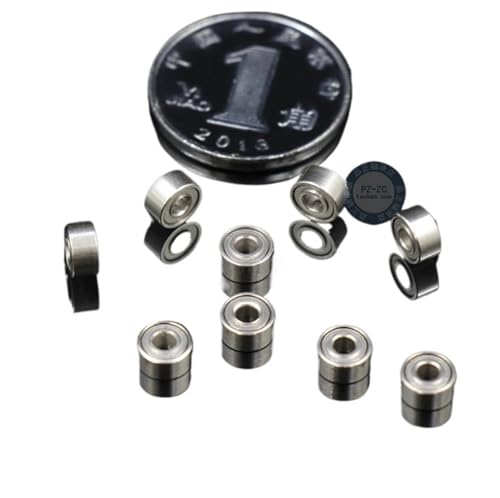 10 Stück 682ZZ 681 1 x 3 x 1 mm 681 x 1,5 x 4 x 1,2 mm 681XZZ 1,5 x 4 x 2 mm 682ZZ 2 x 5 x 2,3 mm Miniatur-Kugellager mit tiefer Rille (682 x 2,5 x 5 x 1 mm). mm) von KDCYFEZYI