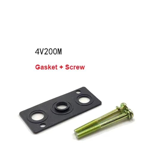 10 stücke Magnetventil Basis Dichtung Schienen Gummi Pad Verteiler Blind Platte Schraube 4V100M 4V200M 4V300M 4V400M 4V1104V2104V3104V410(4V200M-Gasket-Screw) von KDCYFEZYI