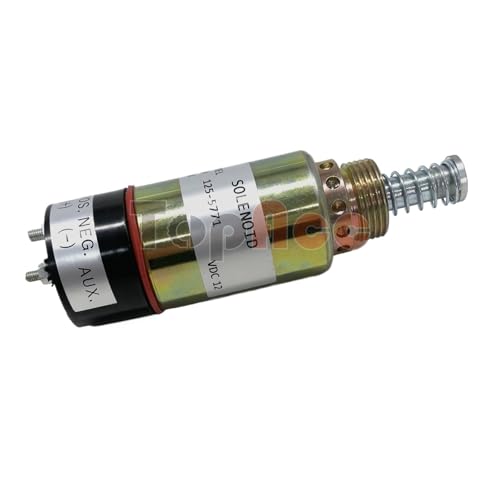 12V 24V 125-5771 125-5772 Kraftstoffabschaltung Magnet 9X-5312 7C-9458 For Caterpillar CAT 3114 3116 3126 Motorstopp-Magnetventil(125-5771 12V) von KDCYFEZYI