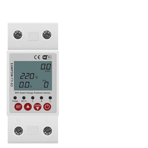 2P 63A Tuya WiFi Smart Erde Leckage Über Unter Spannung Schutz Relais Gerät Schalter Breaker Energie Power kWh Meter Smart Leben 2P 63A Tuya WiFi Smart Erde Leckage Über Unter Spannung Schutz Relais Gerät Schalter Breaker Energie Power kWh Meter Smart Leben von KDCYFEZYI