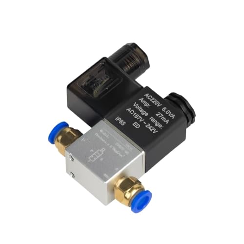 2V025-06 G1/8 2V025-08 G1/4 Normally Closed Air Water Oil Solenoid Valve 12V 24V 110V 220V 2Port 2Ways Pneumatic Control Valve(2V025-06 AC220V,ADD PC8) von KDCYFEZYI
