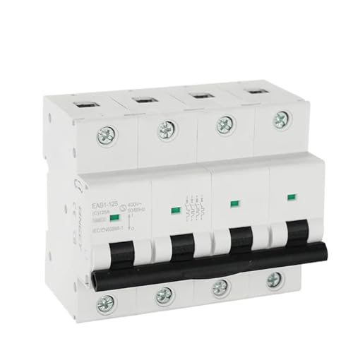 AC MCB Mini-Leistungsschalter 125A 100A 80A B-Kurve C-Kurve 10KA 230V 415V AC 4P Leistungsschalter(4P C Curve,80A) von KDCYFEZYI