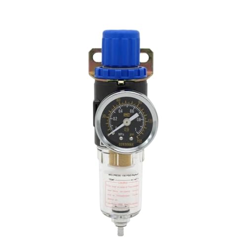 AFR2000 1/4" Air Pressure Regulator Water Separator Trap Filter Airbrush Compressor Pressure-relief valve(HSV-08 6mm fittings) von KDCYFEZYI