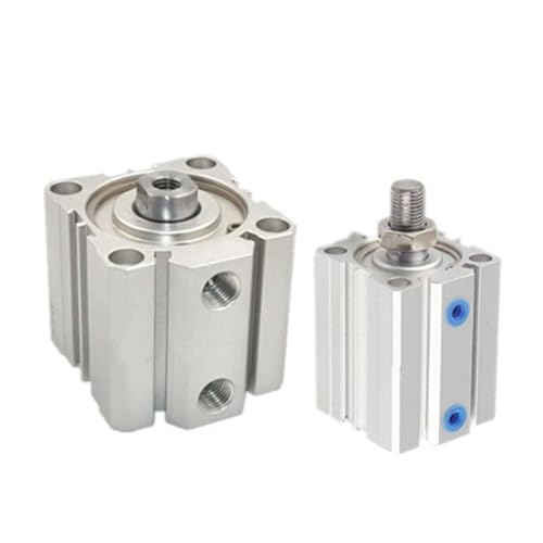 Air Cylinder ACQ Series 20mm Bore ACQ20 Pneumatic Compact Cylinder 5-100mm Stroke(ACQ20X50,Male thread) von KDCYFEZYI