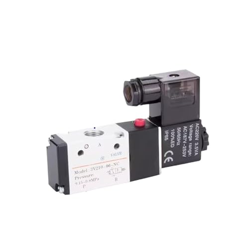 Airtac 3V210-06 3V210-06-NC 1/8" NC Normal Geschlossenes 3/2-Wege-Magnet-Pneumatikventil(3V210-06-NC DC24V) von KDCYFEZYI