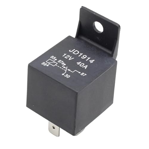Auto Relais Wasserdicht 5 Pin 40A Relais für Auto Lange Lebensdauer Mayitr Normal Open Relais DC 12V/24V für Scheinwerfer, Klimaanlage (12V 40A) von KDCYFEZYI