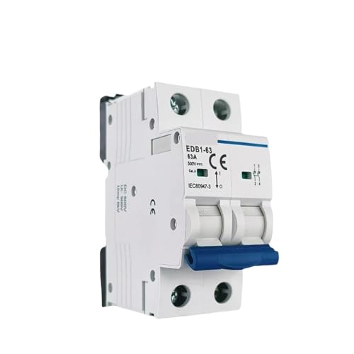 DC MCB 2P Mini-Leistungsschalter 10A 16A 20A 25A 32A 40A 50A 63A B-Kurve C-Kurve Din-Schiene, DC MCB 12V 24V 48V 60V 110V(2P C Curve,32A) von KDCYFEZYI