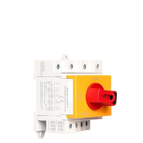 DC Solar Isolator Switc 1000V DC Trennschalter for Solar 32A 2P 4P Din-schiene Montage 2 Pole EKD6(32A 4P) von KDCYFEZYI