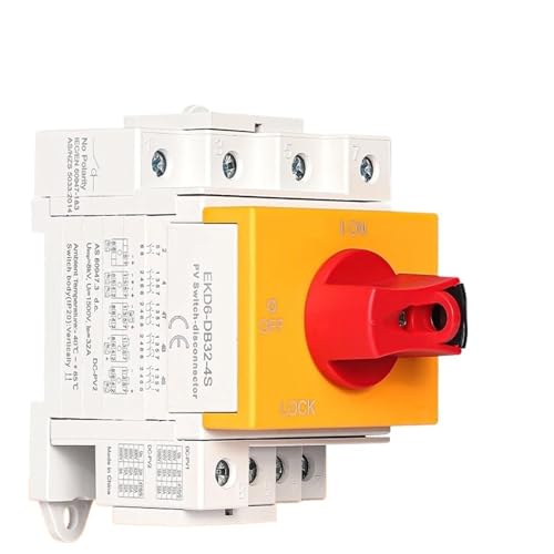 DC Solar Isolator Switc 1000V DC Trennschalter for Solar 32A 4P Din-schiene Montage 4 Pole EKD6 DC Solar Isolator Switc 1000V DC Trennschalter for Solar 32A 4P Din-schiene Montage 4 Pole EKD6 von KDCYFEZYI