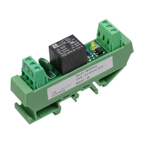 Din-Schiene 1-Kanal-Relaisplatine 5 V 12 V 24 V 48 V 110 V 230 V Relaismodul mit Schnittstelle Elektromagnetisches Relais(FY-T731-48VACDC) von KDCYFEZYI