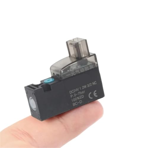 HF 10mm Mini Solenoid Valve 2/3-Way Vacuum Vibrator Pneumatic Mini Flow Control 24V/12V/6V Pilot(DC6V G-Type) von KDCYFEZYI