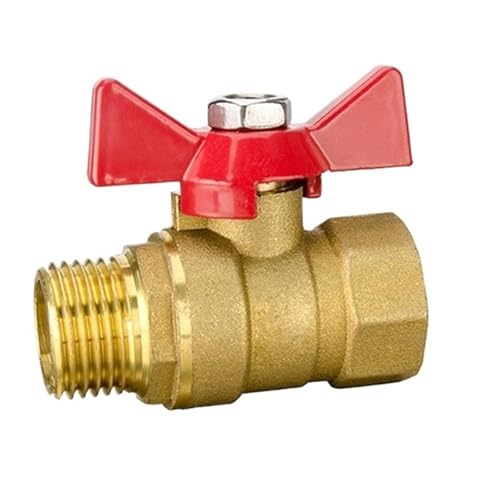 Messing-Innen- Und Außendraht-Absperrklappe, Gerader Griff, Rote Kappe, Vollkupfer-Absperrklappe, Wasserventil, Wasserleitung, Warmwasserbereitung, Kugelhahn, 4-Punkt-Manuelle Absperrklappe Messing-Innen- Und Außendraht-Absperrklappe, Gerader Griff, Rote Kappe, Vollkupfer-Absperrklappe, Wasserventil, Wasserleitung, Warmwasserbereitung, Kugelhahn, 4-Punkt-Manuelle Absperrklappe von KDCYFEZYI