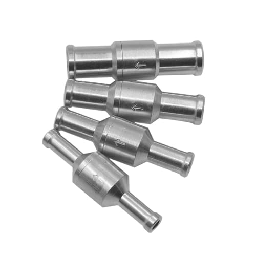 One Way Check Valve Fuel Non Return Petrol Diesel Aluminium Alloy for Car Automobile Helicopters Ships Motorcycles(8mm,5pcs) von KDCYFEZYI
