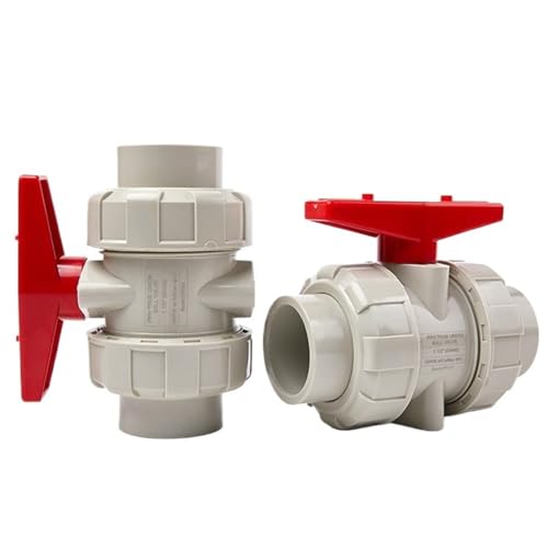 PPH Live-Kugelhahn Doppel-Union Wasserrohrschalter Öl-Drehventil Hochtemperaturbeständiger Schmelzkleber Von Jedem 20 25 32(Socket type DN65) von KDCYFEZYI