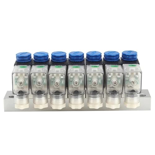 Pneumatic Solenoid Valve 3V1-06-NC 3/2 Way Integrated Control One Input Multiple Output With Busbar DC12V/24V AC110V/220V(DC24V 4mm fittings,3F) von KDCYFEZYI