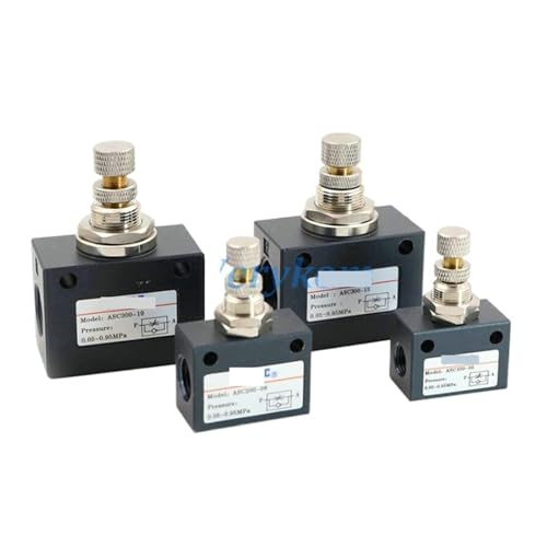 Pneumatisches Luftstromregelventil Airtac ASC100-06 ASC200-08 ASC300-10 Chuka ASC Gasgeschwindigkeitsregelmagnetventile Anschluss 1/4" 3/8"(KOM ASC300-15) von KDCYFEZYI