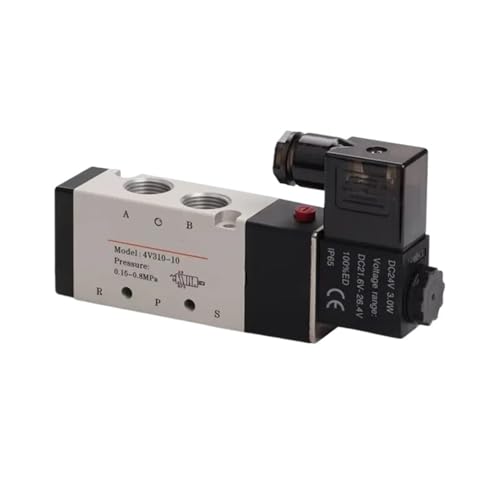 Solenoid Valve 4V310 Series 4V310-08 4V310-10 DC24V AC220V Two-position Five-way Single Electric Control(4V310-10,DC24V) von KDCYFEZYI