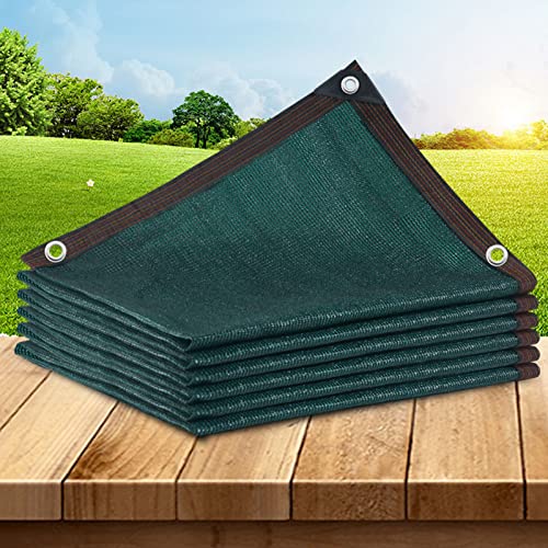 Grünes Schattiernetz,Strapazierfähiges Sichtschutz,Schattierungsnetz,Atmungsaktiver Sonnenschutznetz,90% UV-Beständiges Schattennetz,für Terrasse,Balkon,Anpassbar (2x4m/6.6x13ft) von KDDEON