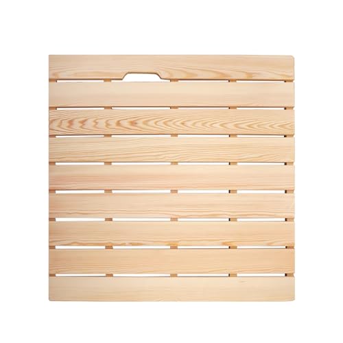 KDDEON Moderne rutschfeste Holz Badematte für Dusche,Badewanne,Schwimmbad,Rechteckige Bambus Badematte,Natürliche Holz-Duschmatte,wasserdichte Küchenmatte,mit Rutschfesten Füßen (90x70cm/35x28in) KDDEON Moderne rutschfeste Holz Badematte für Dusche,Badewanne,Schwimmbad,Rechteckige Bambus Badematte,Natürliche Holz-Duschmatte,wasserdichte Küchenmatte,mit Rutschfesten Füßen (90x70cm/35x28in) von KDDEON