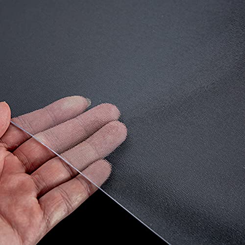 KDDEON Transparente Matte 1.5mm PVC-Bodenschutzmatte,rutschfeste Bürostuhl Unterlage für Hartböden und Teppich,Fliesen,Holzbodenschutzfolie wasserdichte Türmatte Stuhlunterlage (90x160cm/35.4x63in) von KDDEON