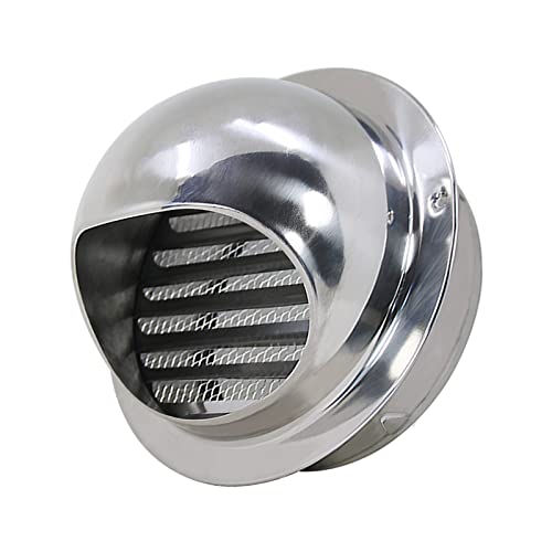 Schornsteinaufsatz aus Edelstahl 304,Schornsteinhaube mit Vogelschutz,Außenwand Dunstabzugshaube Wetterschutzgitter Luftungsaufsatz,Abgasrohr Regenhaube Kaminaufsatz (150mm/5.9in) von KDDEON