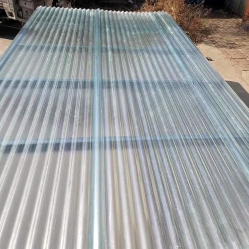 2mm Lichtwellplatten,Wellbahn,Flammhemmende/Regendichte Tageslichtplatten,Dachmaterial für Gewächshäuser,Wandblech Dachblech,Carports Ersatzplatten,Inkl. Schrauben (0.9x0.5m/35x20in,3 Pcs) von KDDFN