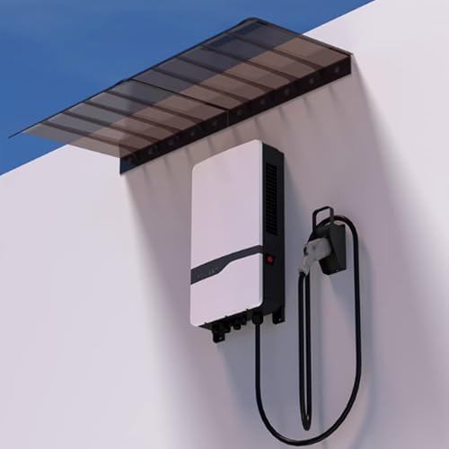 Braunes Türvordach,PC-Pultvordach Überdachung,Regenschutz Markise,Fenster-Pultbogenvordach,UV-beständige Vordach Türdach,Sonnenschutz Baldachin,für Garten im Freien (40x120cm/16 x47,Facade) von KDDFN
