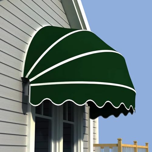 Faltbare Bogenmarkise,Rot/Blau/Grünes Türüberdachung,Sonnenschutz Schattenspender,Fensterüberdachung,Wasserdichter UV-Schutz Stoffabdeckung,für Draußen Terrasse Balkon (Diameter:80cm/31in,Green) Faltbare Bogenmarkise,Rot/Blau/Grünes Türüberdachung,Sonnenschutz Schattenspender,Fensterüberdachung,Wasserdichter UV-Schutz Stoffabdeckung,für Draußen Terrasse Balkon (Diameter:80cm/31in,Green) von KDDFN