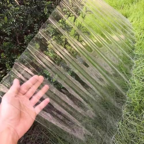 KDDFN Bitumenwellplatten,Transparente Dachplatten,FRP Dachmaterial,UV-Beständige/Regendichte Tageslichtplatten,für das Ersetzen Auf Carport Vordach Gewächshaus,1,5mm Dick (0.9x0.85m/35x33in,10 Pcs) von KDDFN