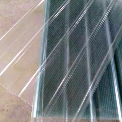 KDDFN Klare Dachplatten,Wellplatten,Stoßsicheren/Wärmeisolierung/Wetterfest Dachmaterial,1mm Dicke FRP-Tageslichtpaneele,Dachbleche Trapezblech,für Carport-Gewächshäuser (0.9x1.2m/35x47in,4 Pcs) von KDDFN