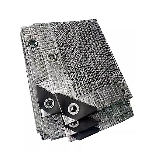 KDDFN Pflanzen-Schattiernetz,Blumen-Schattierungsnetz,Gewächshaus-Sonnenschutznetz,Aluminiumfolien-Schattennetz,55% Sichtschutz,Atmungsaktives Schattierungsgewebe,mit Ösen (1x4m/3.3x13ft) von KDDFN