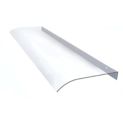 KDDFN Transparente Vordach für Haustür,Moderne PC Pultbogenvordach,UV-Schutz Vordach Türdach,Regenschutz Markise,Türüberdachung,für Outdoor Garten Terrasse,Anpassbar (40x70cm/16 x28) von KDDFN