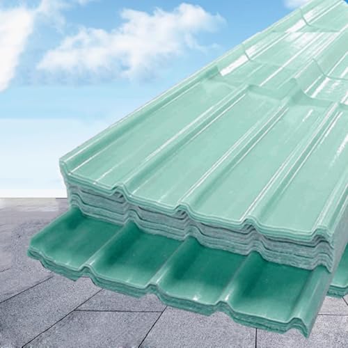 Klare Dachplatten,Polycarbonat Wellplatten,UV-beständiges Tageslichtplatten,1,2mm Dicke Profilplatten Trapez,Wärmeisolierende Verkleidungsplatte,für Gewächshaus Carports (0.9x1.3m/35x51in,7 Pcs) von KDDFN