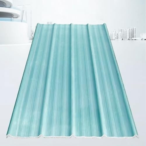 Polycarbonat Wellplatten,Transparente Dachplatten,Dachbleche Trapezblech,1,5mm Dicke FRP-Tageslichtplatten,Regendichte Schuppenplatte,Ersatzplatten für Gewächshäuser (0.9x1.3m/35x51in,4 Pcs) von KDDFN