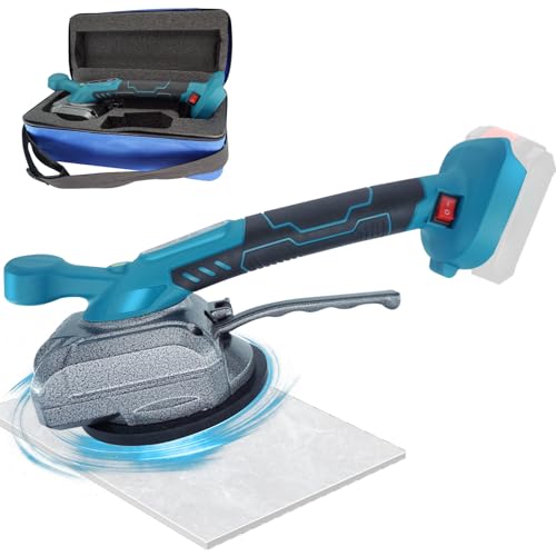 Fliesenleger Maschine für Makita 18V,Akku Fliesenrüttler,100kg Adsorption für 30-260cm Fliesen,Fliesenlegerwerkzeuge mit 5 Gänge einstellbar und 13cm Saugnapf,für Boden, Wandfliesen, Glas(Ohne Akku) von KDFALO