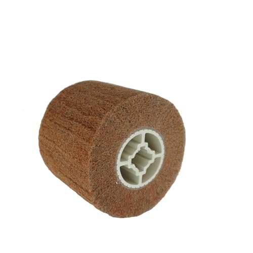 Schleifwalze Bürste,Nylonbürste, Schleifhülsen für Schleifroller Satiniermaschine ,Körnung 240,Satinierwalze für Holz & Metall Oberfläche Polieren- Ø120x100mm von KDFALO