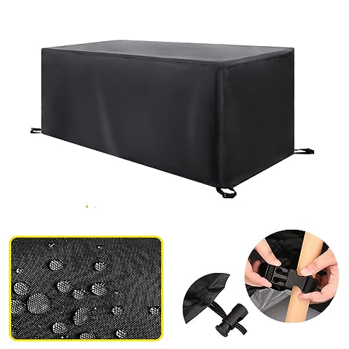 KDGGLUCK Multi-Size-420D-Oxford-Tuch wasserdicht für Terrasse Gartenmöbel Regen Schnee Stuhlschutz für Sofa Tisch staubdicht 140x125x100cm(LxWxH) von KDGGLUCK