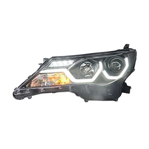 KDMOWHON 2 PCS Auto-Scheinwerfer, kompatibel mit Toyota RAV4 2013–2015, Frontlampe, modifiziertes DRL-Scheinwerfer-Projektorobjektiv-Werkzeug KDMOWHON 2 PCS Auto-Scheinwerfer, kompatibel mit Toyota RAV4 2013–2015, Frontlampe, modifiziertes DRL-Scheinwerfer-Projektorobjektiv-Werkzeug von KDMOWHON