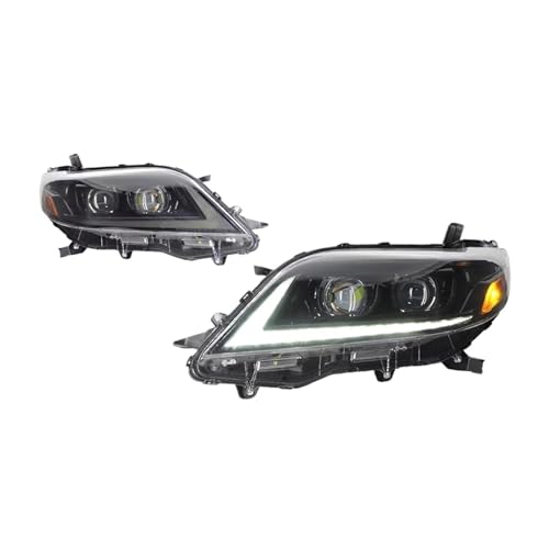 KDMOWHON Auto Lichter Kompatibel Kompatibel for Toyota Sienna Scheinwerfer 2011-2020 Projetor Kopf Lampe Tagfahrlicht Automotive von KDMOWHON