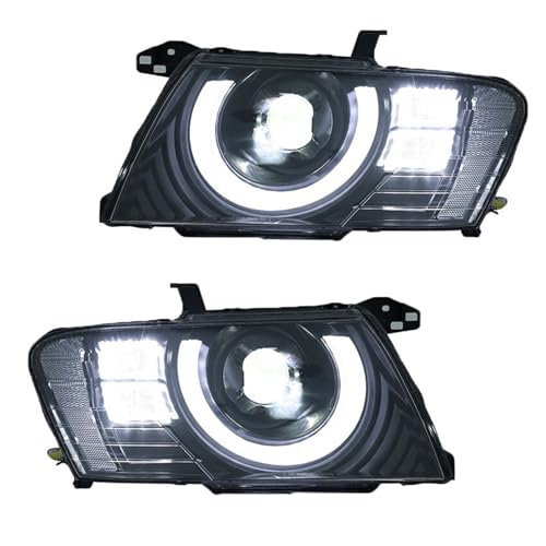 KDMOWHON Auto-Scheinwerfer, kompatibel mit Pajero V73 V77 V75 2004–2016, DRL-Blinker, Angel Eye-Projektorobjektiv, 2 Stück KDMOWHON Auto-Scheinwerfer, kompatibel mit Pajero V73 V77 V75 2004–2016, DRL-Blinker, Angel Eye-Projektorobjektiv, 2 Stück von KDMOWHON