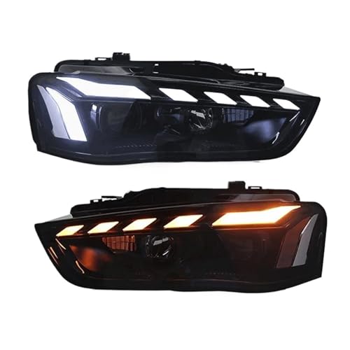 KDMOWHON Autoscheinwerfer Kompatibel for Audi A4 A4L B8 2013 2014 2015 2016 Scheinwerfer Montage Vorne DRL Signal Automotive(For Xenon) von KDMOWHON